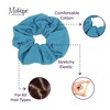 Motique Accessories Jumbo Cotton Scrunchie - Blue