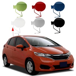 Car Front Bumper Tow Hook Cover Cap Towing Eye for Honda Fit 2018 2019 71104-T5H-H500 Trailer cover (Pure black, Right Passenger Side)