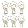 100Pcs Star Binder Clips Hollow Out Cartoon Style Strong Clamping