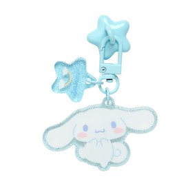 Sanrio 424366 Keyring Hanger with Mascot, Cinnamoroll, Keychain, Strap