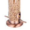 iBorn Metal Bird Feeders Metal Bird Feeder Copper for Outdoors