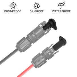 Witproton Solar Panel Connector Caps 5 Pairs, IP67 Waterproof Male and Female Cap Dust Plugs for Solar PV Connectors