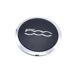 Alloy Wheel Centre Hub Cap Trim 51884863 for F-I-A-T 500 Alloy Wheel Center Cap Replacement Anti-Dust(White Circle White Letter)