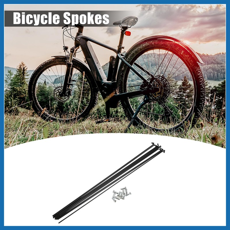 A ABSOPRO 12 Pcs 14G J Bend 293mm Bike Bicycle