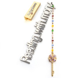 LUMITI Metal Bookmark Cute Book Accessories Gifts for Women Teacher Readers Book Lovers for Christmas Mother's Day (Reading with Mony Silver)