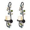 JUCONSIN Candle Sconces Metal Wall Sconce Candle Holder Set of