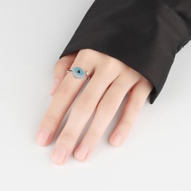 Stocking Stuffers Holiday Outfits for Women 2024 To My Daughter Fidget Ring Stainless Steel Anti Anxiety Rings Open Adjustable Girls Ring Colorful Stress Relief Ring Birthday Gifts for Teens Girls with Beads Spinner