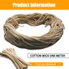 Oil Lantern Wicks, 10 Feet Kerosene Oil Lamp Wicks for