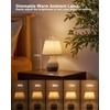 INTELIVE Rechargeable Cordless Ceramic Table Lamp with Remote, RGB &