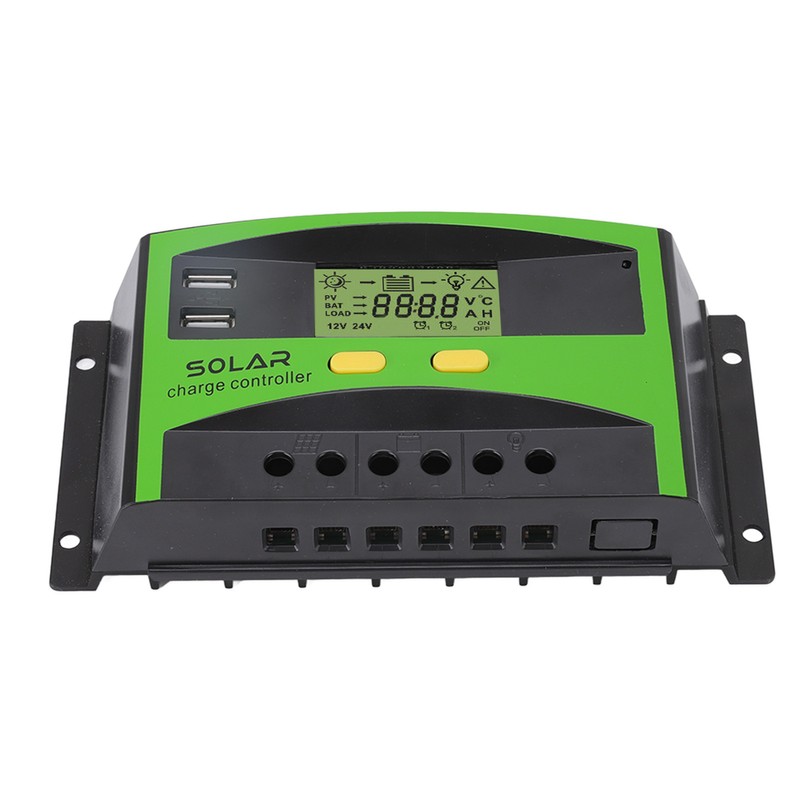12V/24V PWM Solar Controller Dual USB Double Button Operation Solar