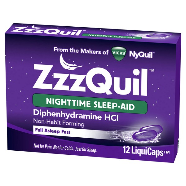 Zzzquil Nightime Sleep Ai Size 12ct Zzzquil Nightime Sleep Aid Liquicaps 12ct
