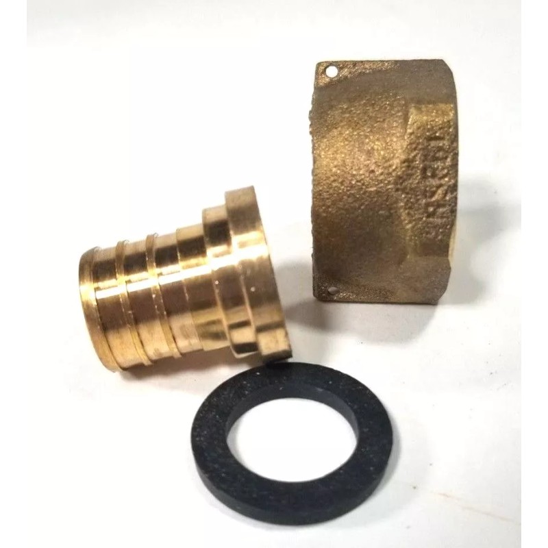 Generic 5/8" PEX Water Meter Coupling, LEAD FREE Brass, 5/8"
