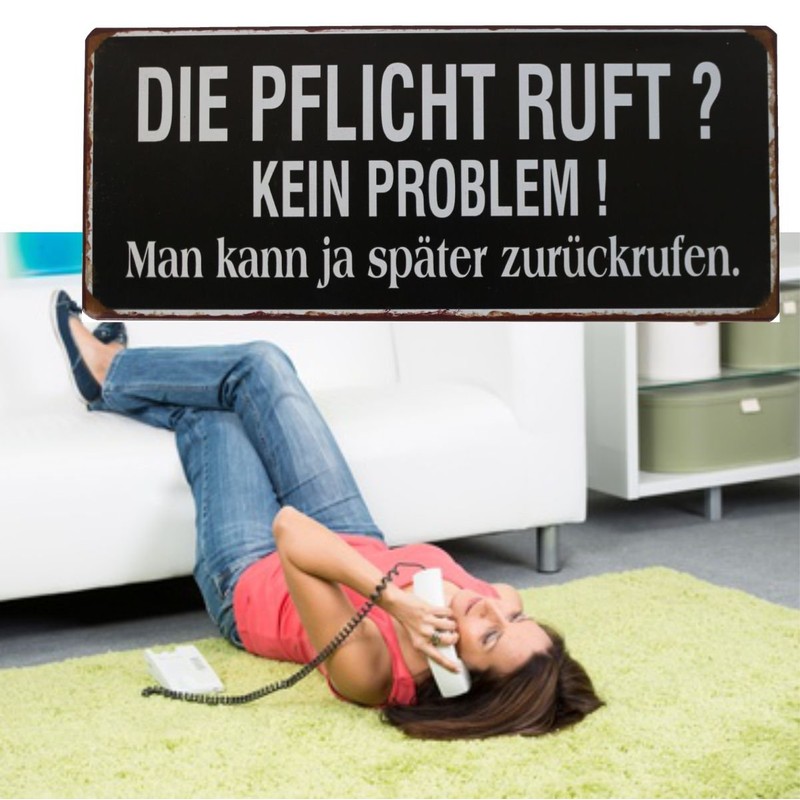 La Finesse – Metal Sign – Die Pflicht Ruft? No
