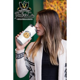 VulgrCo Smiley Face Happy Times Funny Sticker Vinyl Waterproof UV Resistant Decal for Phones Laptops Water Bottles Tumblers Boats Cars Trucks Windows Kayak 3" inch Bumper Stickers