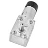 DC Worm Gear Motor 15mm Double Shaft Speed Reduction Drive