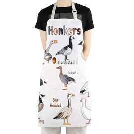 CMNIM Honkers Geese for The Pun of It Gift Goose Kitchen Apron Goose Kitchen Accessories for Goose Bird Animal Lover Gift (Honkers Geese Pun Apron)