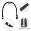 alwaiiz Pack of 2 Press Stud Bag Handles, Leather, Replacement