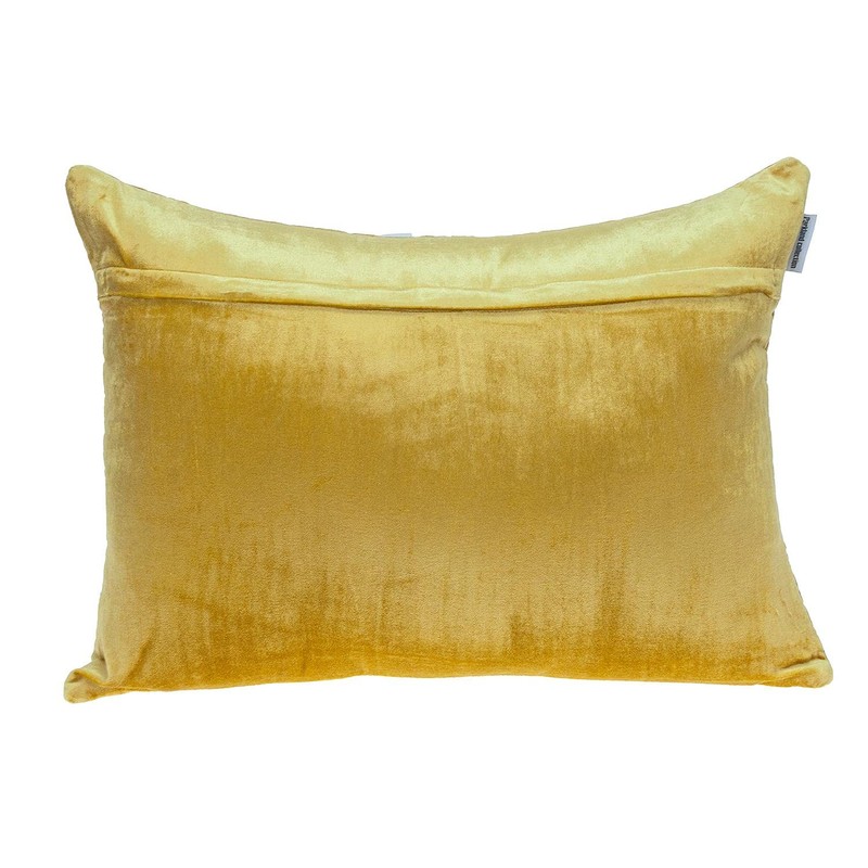 Parkland Collection Somin Transitional Yellow Throw Pillow