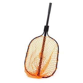 Unbranded Ozark Trail Rubber Mesh Fish Landing Net. High Visibility Orange Mesh