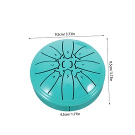 Kisangel Steel Tongue Drum Ethereal Percussion Instrument for Beginners Note Portable Music Drum for Family Gatherings and Outdoor Activities