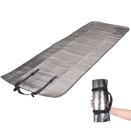 Outdoor Aluminium Sleeping Mat, Single Aluminium Mat, Thermal Mat, Insulating Mat, 110 g, Lightweight, 190 x 60 cm