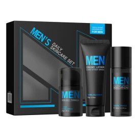 Set Cuidado Facial Hombre Piezas Crema 50g Tónico 100ml