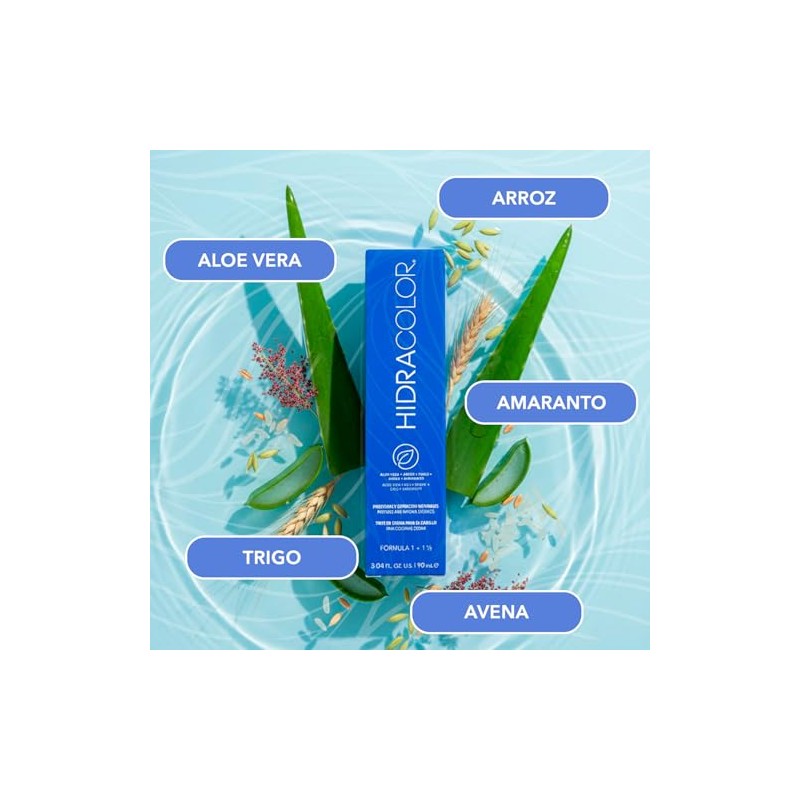 HIDRACOLOR Tono 7.44 Rubio Cobrizo Profundo Tinte Permanente Hidratante 90ml