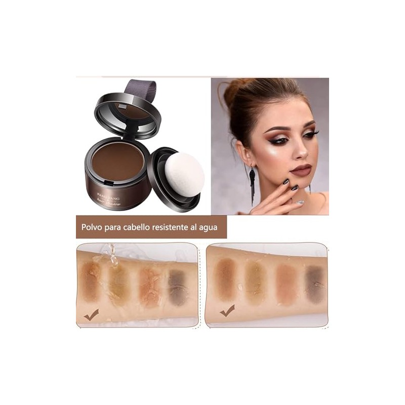 Hairline Sombra en Polvo，polvo corrector de raíz（negro） | para cabello