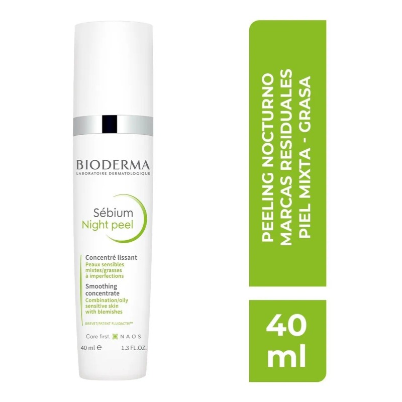 Bioderma Sébium Night Peel, Peeling De Alta Tolerancia, 40ml