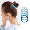 15 Pcs Hair Ties for Kknekki,Blue Elastic Hair Bands For