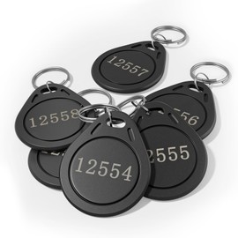 30 pcs 26 Bit Key Fobs Black RFID Keychain Writable Proximity Keychain Compatable with ISOProx 1386 1326 1346 H10301 Format Readers, Works with Vast Majority of Access Control Systems