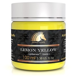 Acrylic Paint - 100ml - Artists' Quality - MyArtscape (Lemon Yellow)