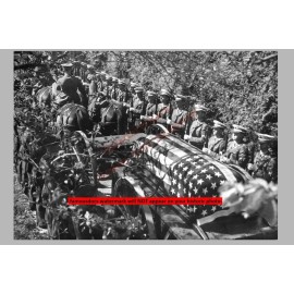 Franklin Roosevelt Funeral PHOTO Casket Hyde Park Coffin Procession
