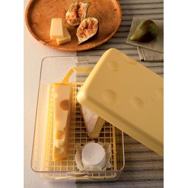 Snips Cheese Saver 3 LT, Cheese Container For Fridge, Cheese Box With Grid 26x17x10,5 Cm, Yellow Colour, Made In Italy, Bpa Free