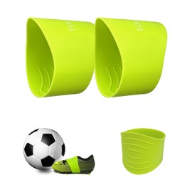 Tactia Soccer Lace Bands Youth – Premium Silicone – Soccer Cleat Lace Bands, Cleat Lace Covers, Lace Bands for Soccer Cleats, Soccer Shoe Lace Bands (1 Pair, Young Children, Green)