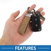 A ABSOPRO Car Keychain Universal Key Chain with Ring for