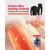 Men Electric Heated Underwear Set - 22 Heating Zones,USB Powered