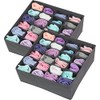 Simple Houseware 2 Pack Closet Socks Organizer, 24 Cell Drawer