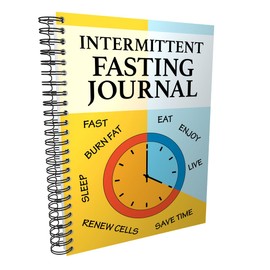 Intermittent Fasting Journal - With Daily, Weekly & Monthly Fasting Tracker. A5 Spiral Bound. Made in UK