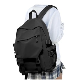 suratio Black Travel Laptop Backpack For Women Small Computer Work Backpack For Men Lightweight College Teacher Backpacks For Women Causal Daypack Backpacks