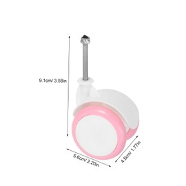 Kisangel 2pcs Walker Replacement Wheels Quiet Operation Slip Design Compatible with Drive Walker Accessories for Safe Learning and Easy Installation