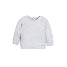 Colored Organics - Organic Cotton Long Sleeve Pullover Baby & Toddler Sweatshirt - Heather Grey - 6-12M