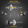 Kuenuilr Cutting Wheel for Drill 1/4 Inch Hex Shank Rotary