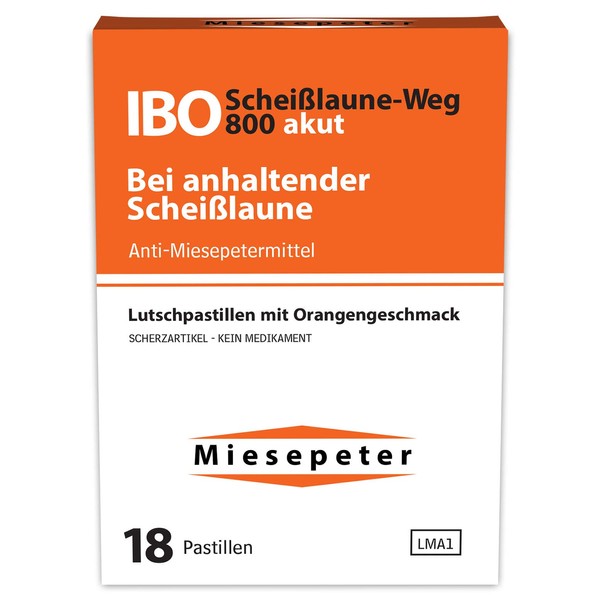 Miesepeter Sweets - IBO Scheißmooe-Weg 800 acute funny joke article