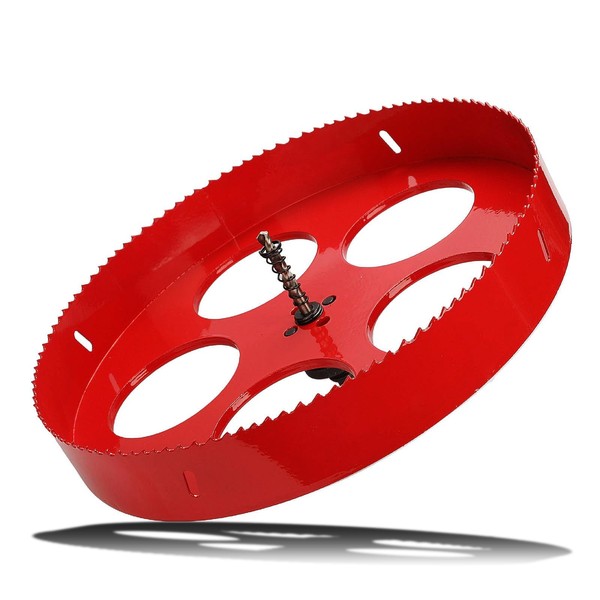 6-1/8 inch (155mm) Hole Saw with Hex Shank Arbor,HSS Bi-Metal