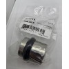 Emtek Assa Abloy Cylinder Floor Bumper in Satin Nickel 1-1/2"