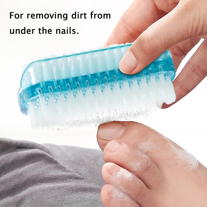 4pcs Nail Brush for Cleaning Fingernails, Multifunction Two Sided Fingernail
