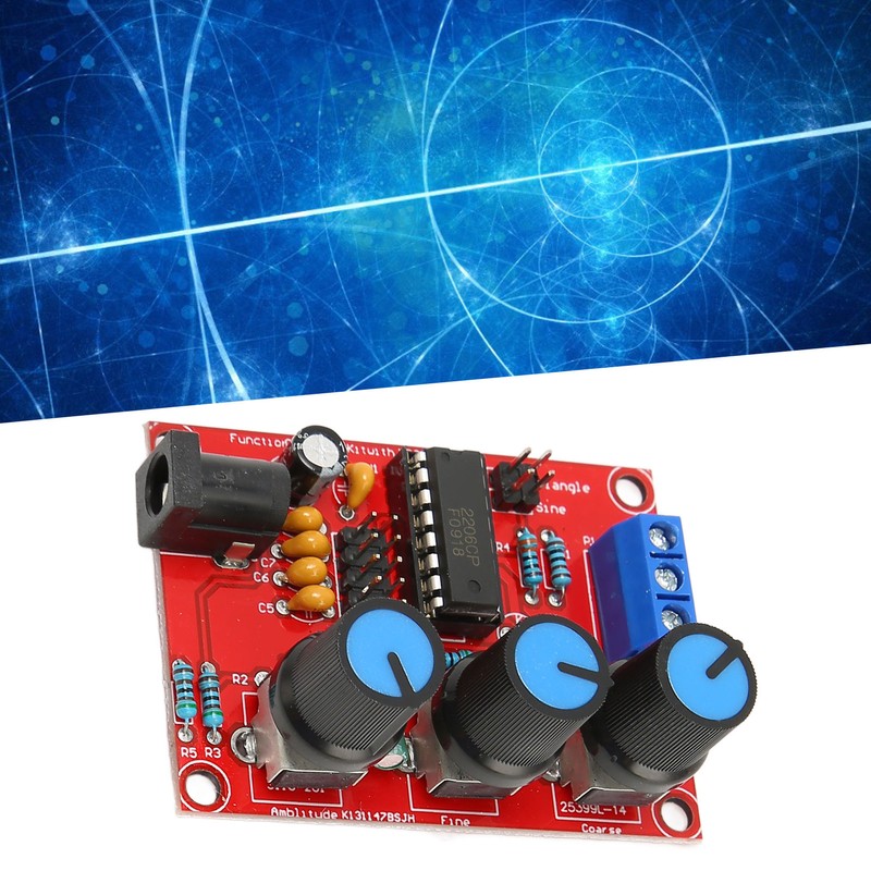 2Pcs Signal Generator Kit Sine Triangle Square Output 1Hz‑1MHz 9‑12V