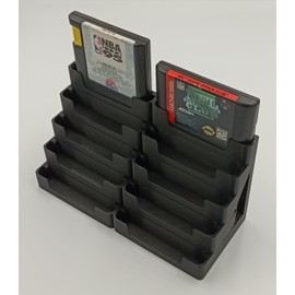 Display Tower, Rack, Case for Sega Genesis Games (Fits 10 Games)