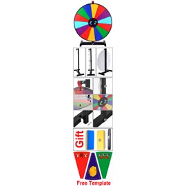 MegaBrand 24" Tabletop Spinning Prize Wheel 14 Slots with Color Dry Erase